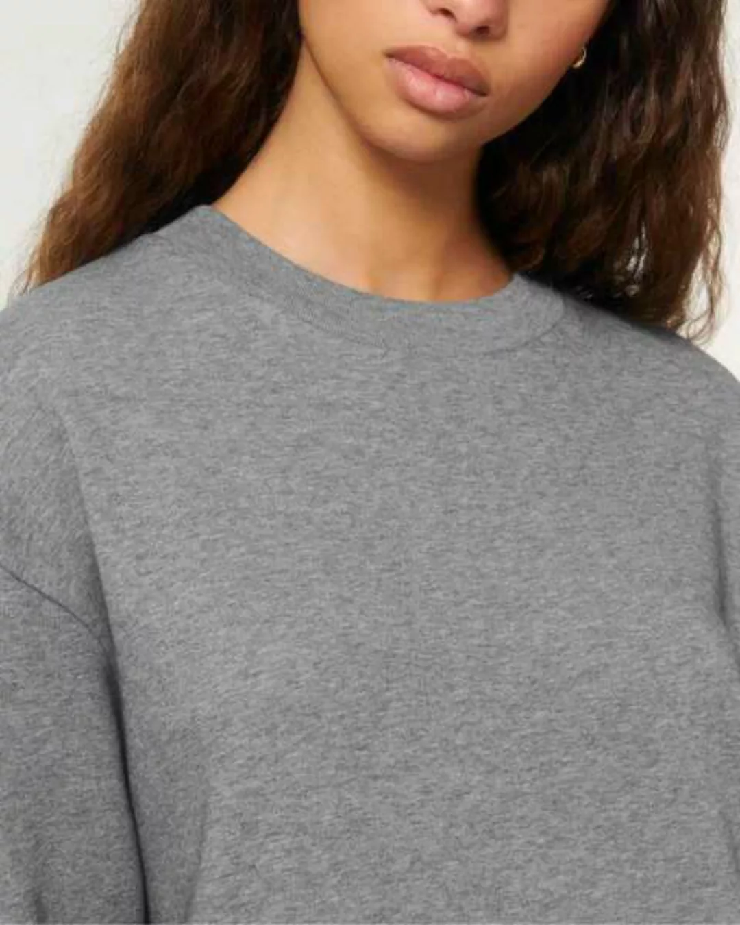 Oversized Sweatshirtkleid Aus Bio Baumwolle günstig online kaufen