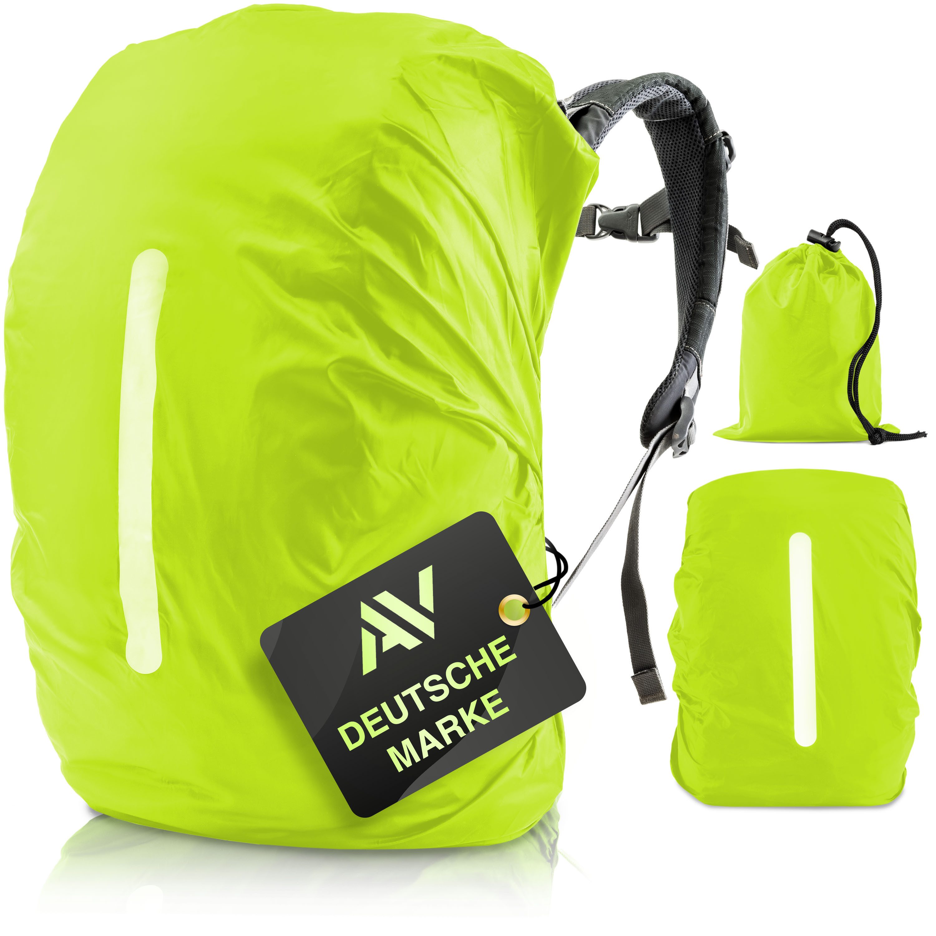 AVANA Rucksack-Regenschutz Rucksacküberzug mit Reflexstreifen (10-70L) günstig online kaufen