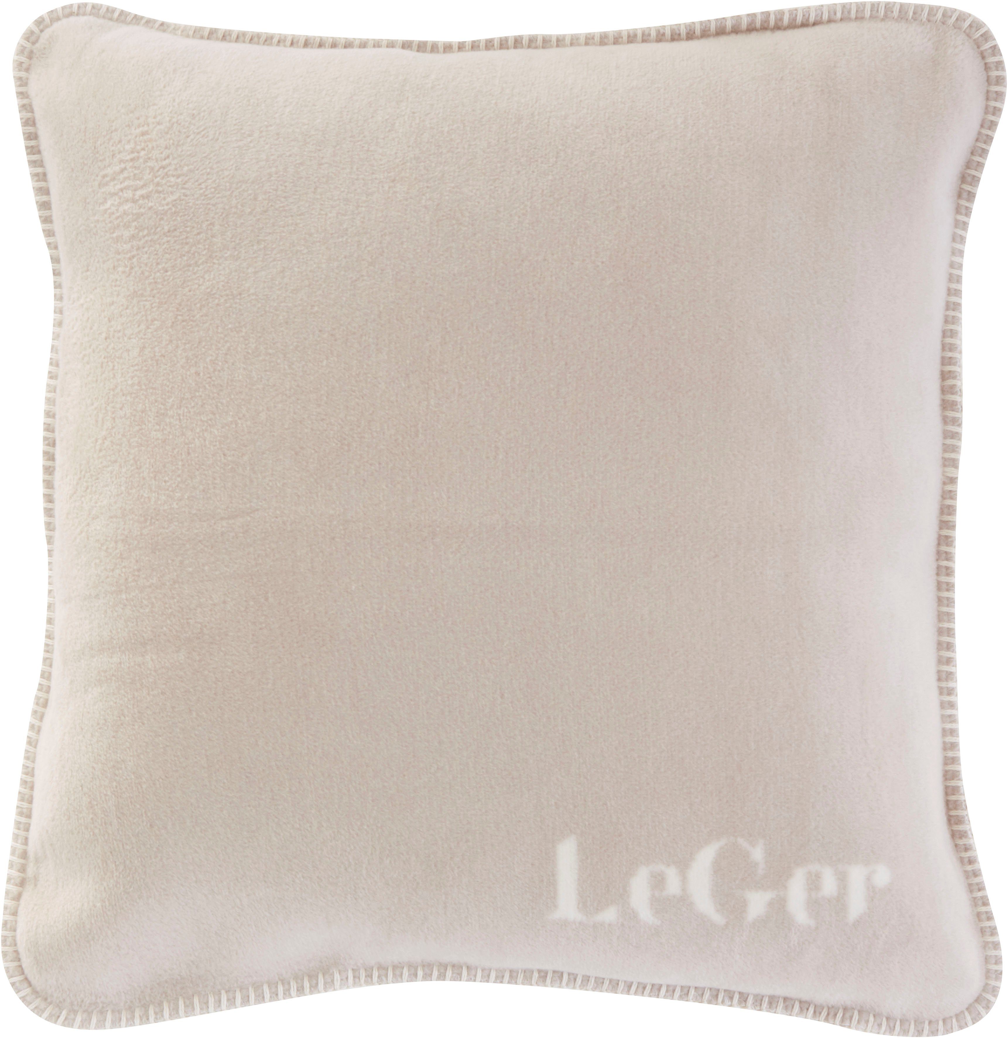 LeGer Home by Lena Gercke Dekokissen »Anisa«, mit modernem Schriftzug, Kiss günstig online kaufen