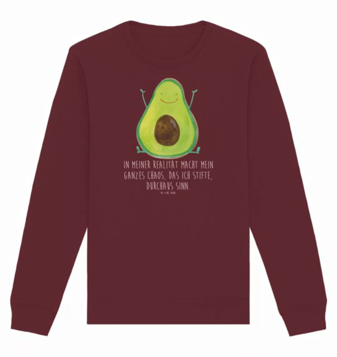 Mr. & Mrs. Panda Longpullover Größe M Avocado Glücklich - Burgundy - Gesche günstig online kaufen