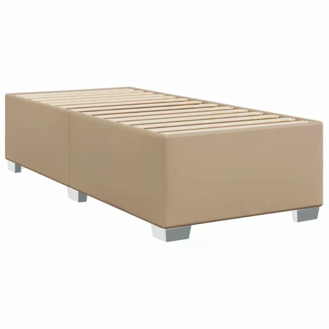 vidaXL Bett Bettgestell Cappuccino-Braun 80x200 cm Kunstleder günstig online kaufen