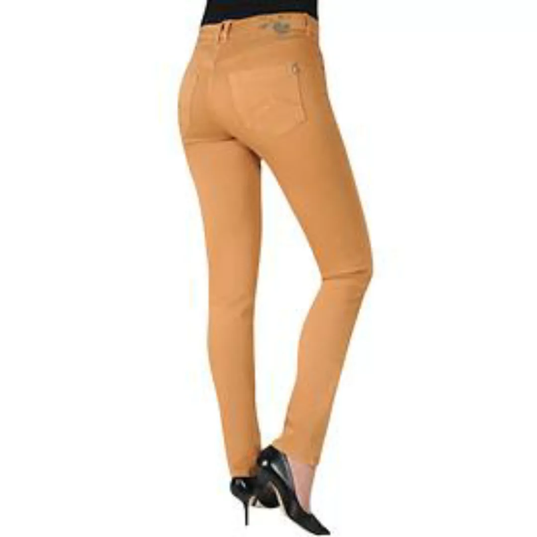 Slimfit-Jeans 'Gracia' ocker Gr. 46 günstig online kaufen