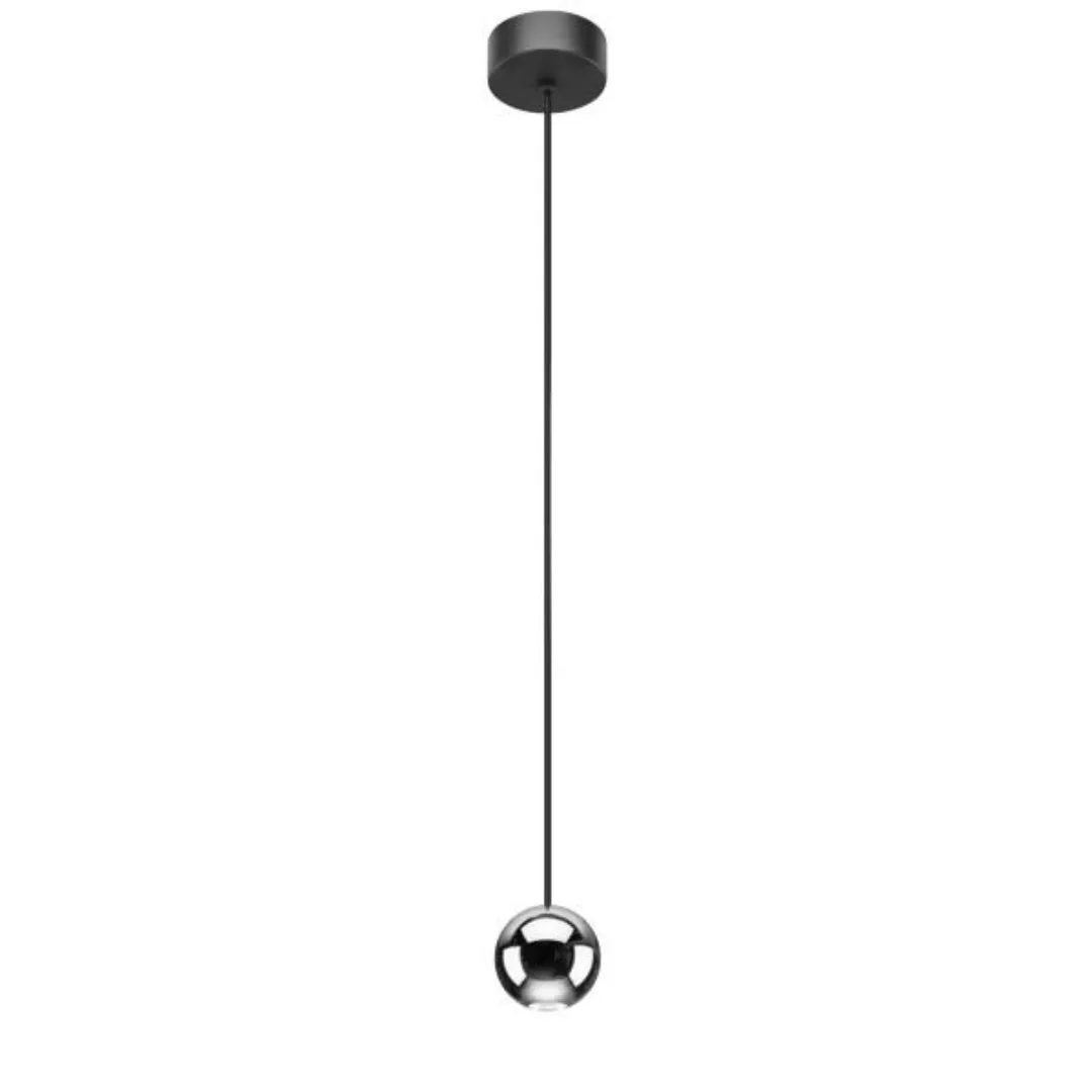 Brumberg LED-Pendelleuchte BALL, str.schwarz/chrom, rund - 12119823 günstig online kaufen