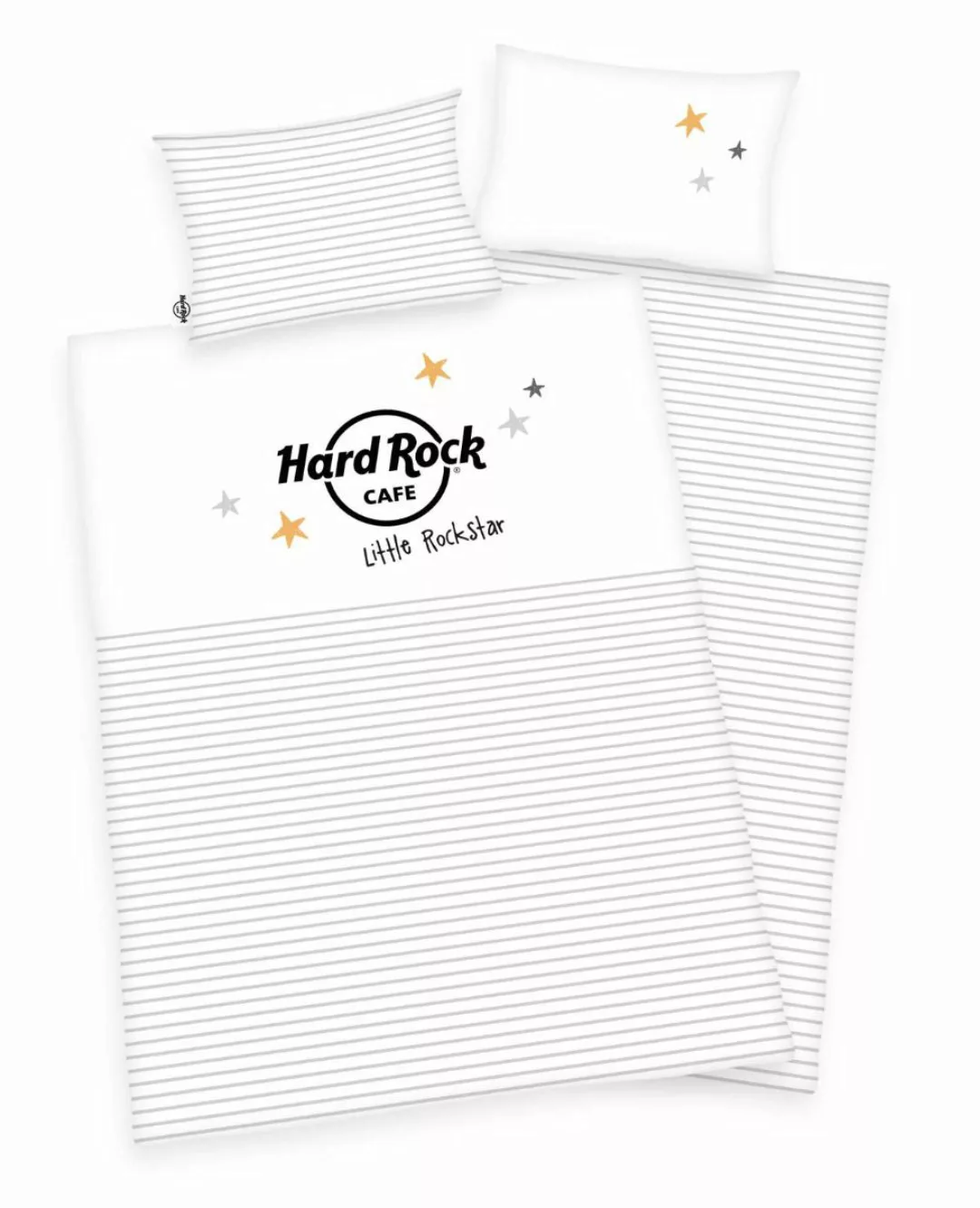 Hard Rock Cafe Babybettwäsche Kinderbettwäsche Little Rockstar 100x135 / 40 günstig online kaufen