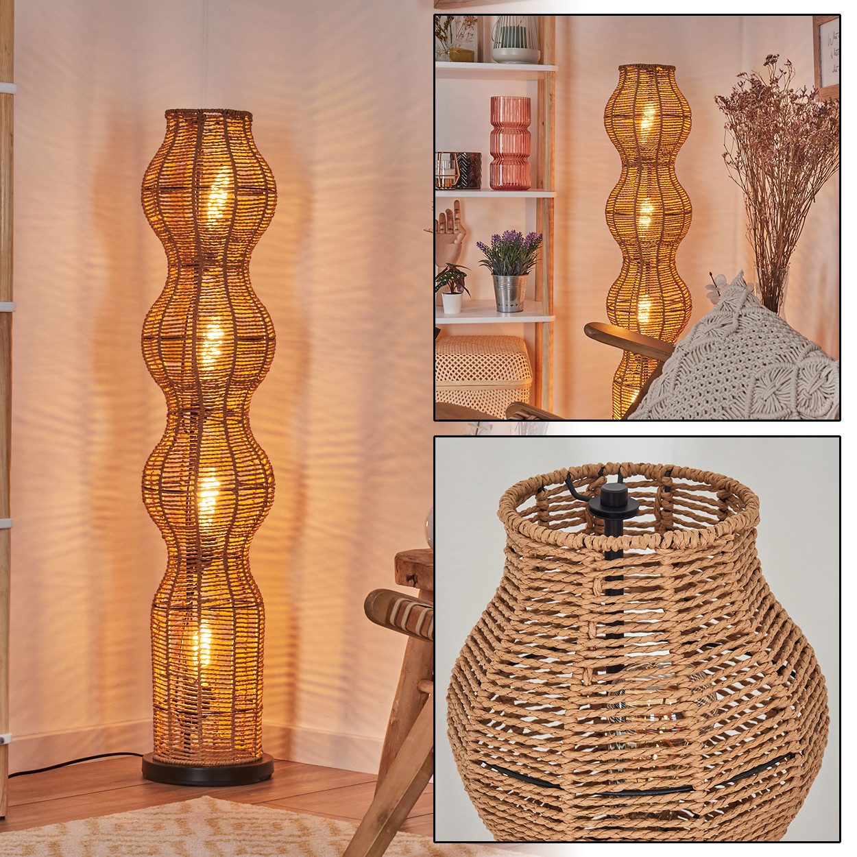 hofstein Stehlampe Stehlampe mit Schirm aus günstig online kaufen