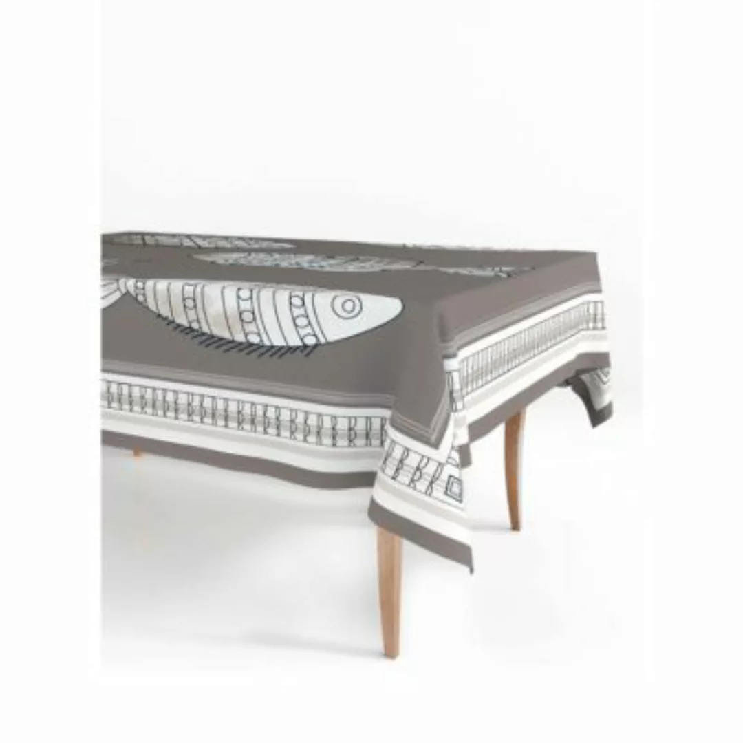 THE MIA Tischdecke rechteckig 230 x 150 cm grau günstig online kaufen