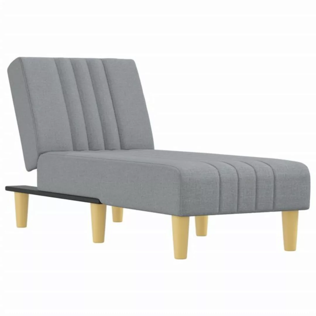 vidaXL Chaiselongue Hellgrau Stoff Modell 4 günstig online kaufen