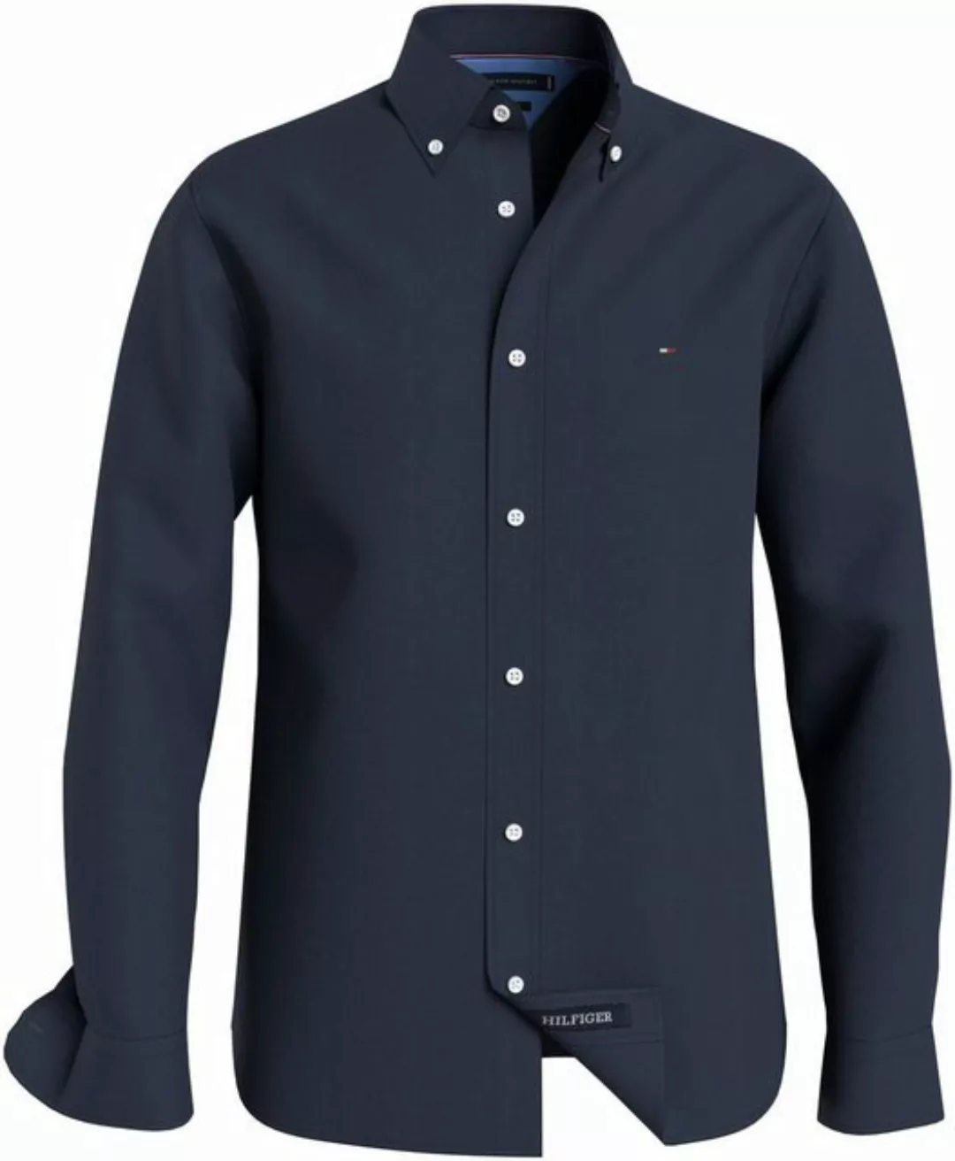Tommy Hilfiger Big & Tall Langarmhemd BT-PIGMT DYED LI SOLID RF SHRT-B Groß günstig online kaufen