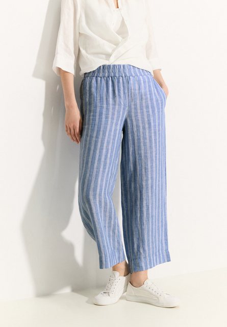 Cecil Leinenhose NEELE mit Streifen im Culotte-Stil günstig online kaufen