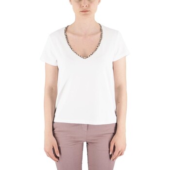 Devid Label  T-Shirts & Poloshirts T-Shirt V-Kragen Leo Wei günstig online kaufen