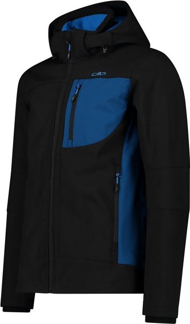 CMP Strickjacke MAN JACKET ZIP HOOD 07UP NERO-PETROL günstig online kaufen