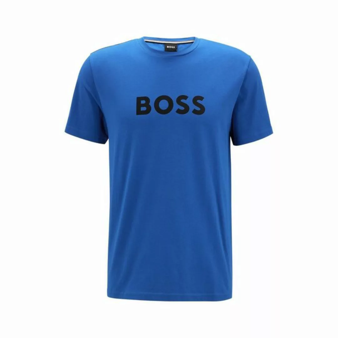 BOSS T-Shirt RN Sun Protection mit großem Markenprint auf der Brust günstig online kaufen
