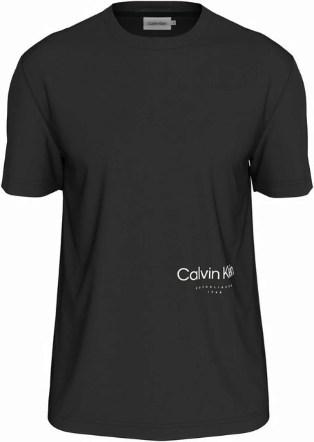 Calvin Klein Big&Tall T-Shirt BT_OFF PLACEMENT LOGO T-SHIRT in großen Größe günstig online kaufen