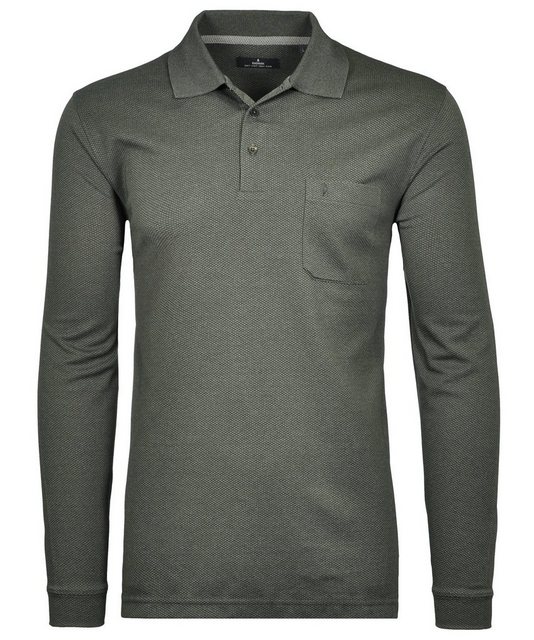 RAGMAN Langarm-Poloshirt Polo LS fish net günstig online kaufen