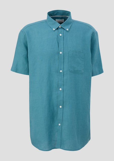 s.Oliver Kurzarmhemd Kurzarmhemd aus Leinen Garment Dye günstig online kaufen