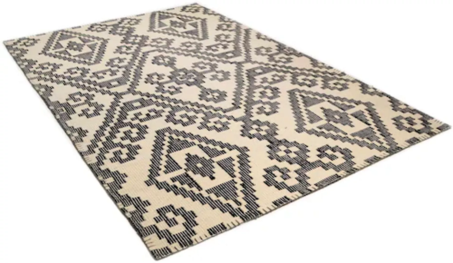 TOM TAILOR HOME Wollteppich »Large Pattern Kelim«, rechteckig günstig online kaufen
