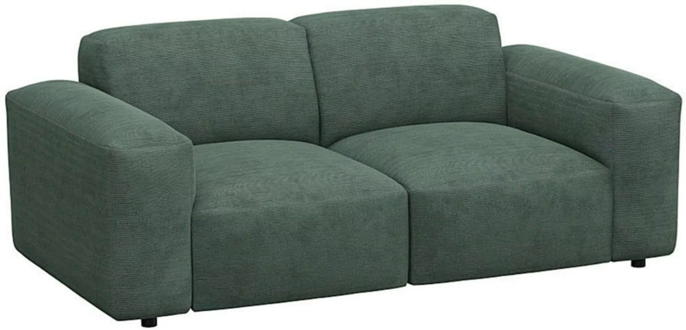 FLEXLUX 2-Sitzer »Lucera Sofa«, modern & anschmiegsam, Kaltschaum, Stahl-We günstig online kaufen