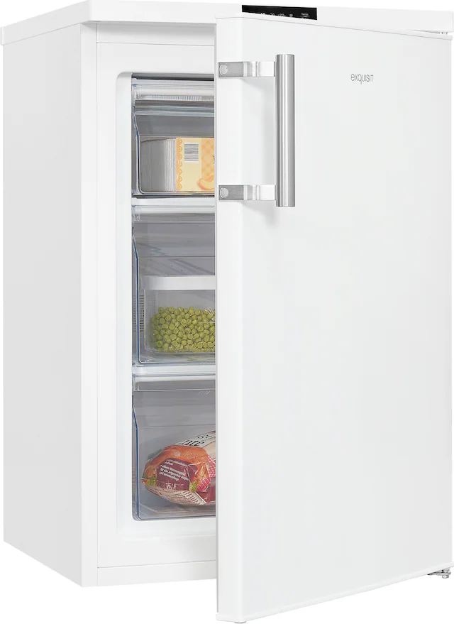 exquisit Gefrierschrank »GS81-HE-010D weiss«, 85,0 cm hoch, 56,0 cm breit, günstig online kaufen