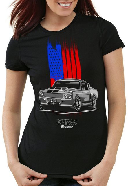 style3 T-Shirt GT500 Eleanor mustang stars and stripes usa ford shelby günstig online kaufen