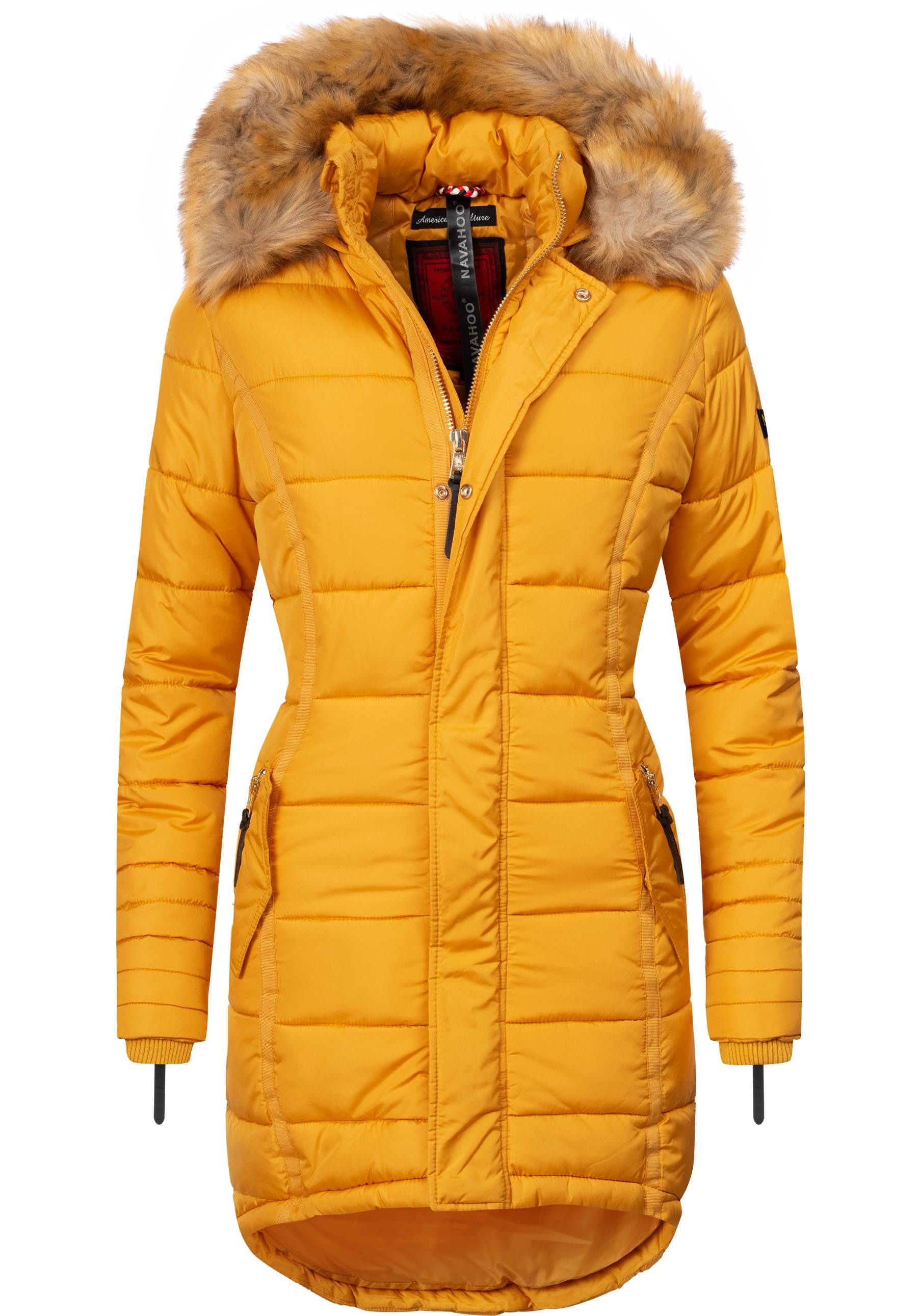 Navahoo Steppmantel Papaya hochwertiger Wintermantel m. günstig online kaufen