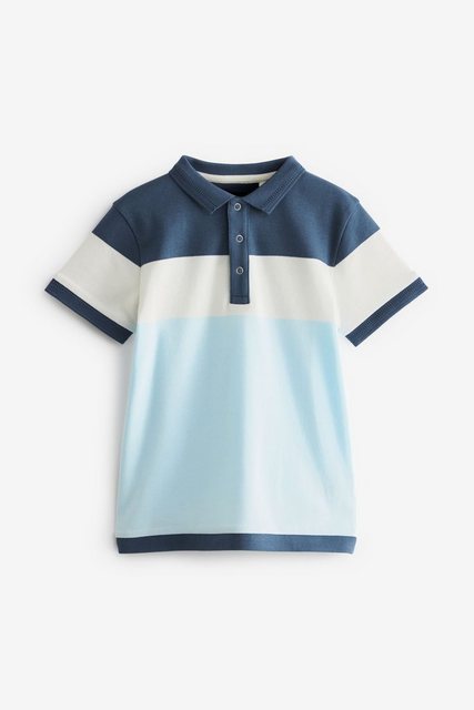 Next Poloshirt Kurzärmeliges Polo-Shirt mit Blockfarben (1-tlg) günstig online kaufen