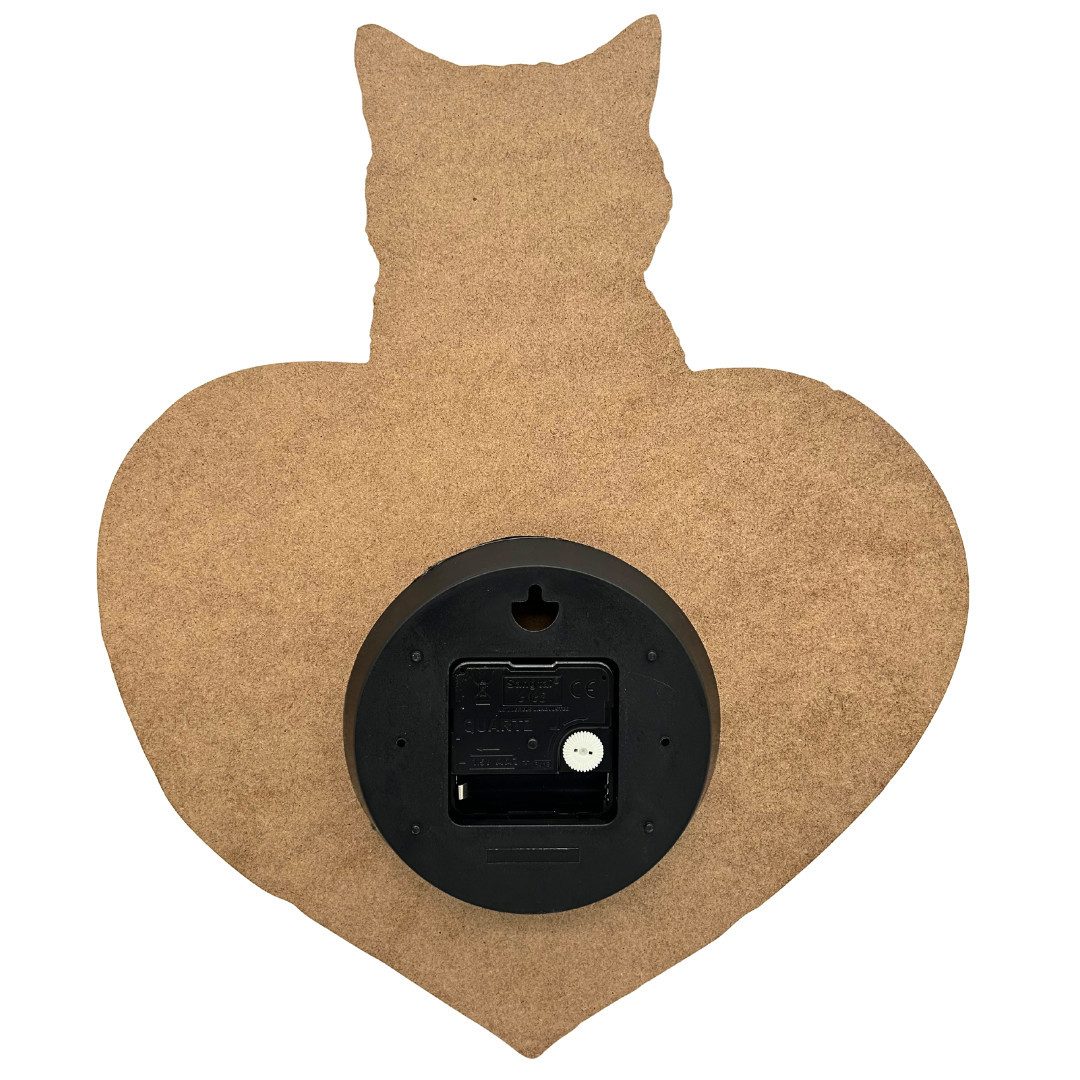 abc HOME Wanduhr Katze, Quarzuhrwerk, batteriebetrieben, günstig online kaufen
