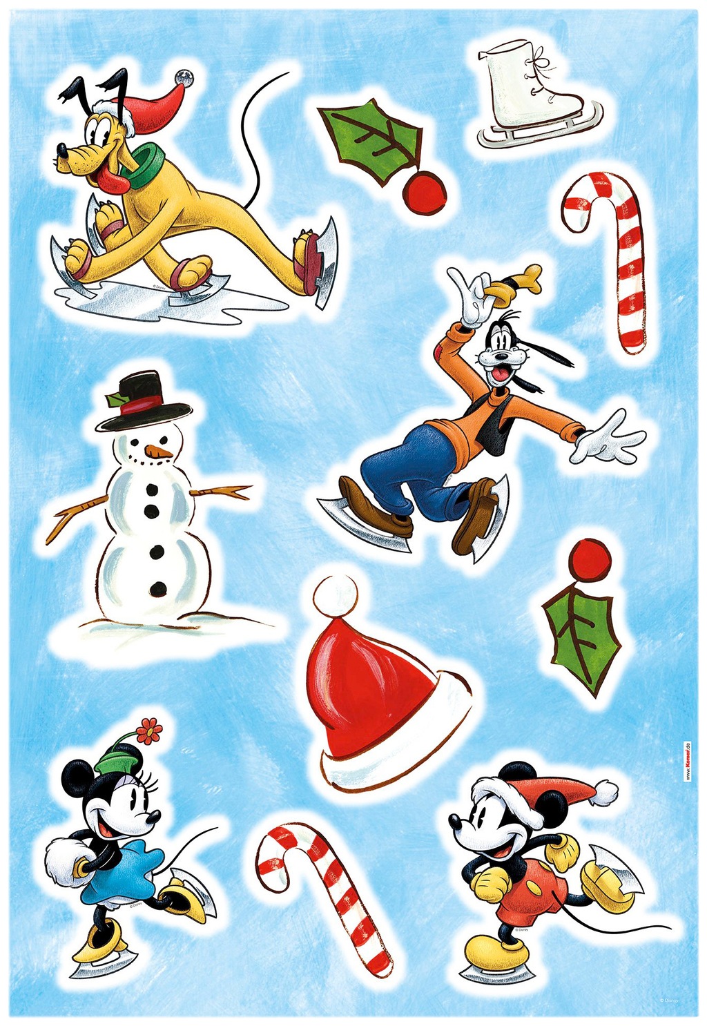 Komar Wandtattoo "Mickey Ice Slide - Größe 50 x 70 cm", selbstklebend, Wand günstig online kaufen