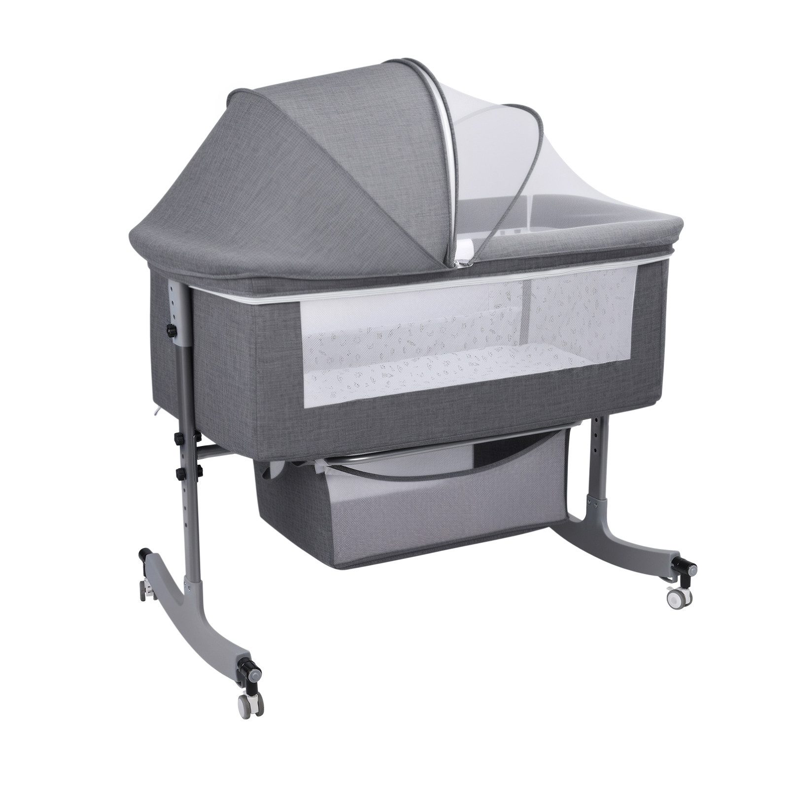 Rutaqian Babybett 3in1 Baby Beistellbett Reisebett günstig online kaufen
