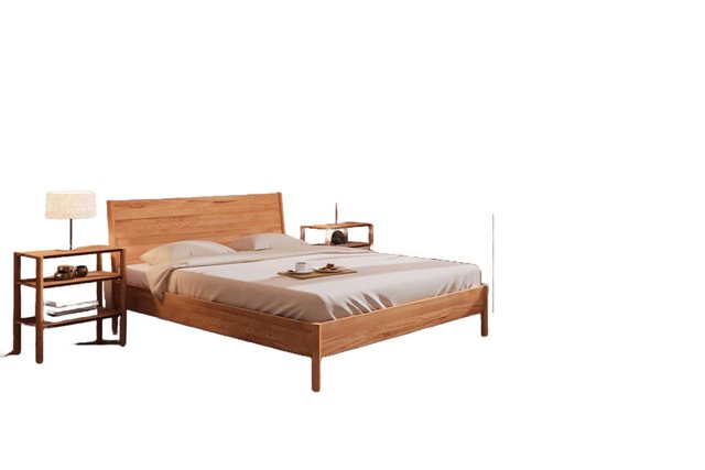 Natur24 Bett Bett Zola 1 Kernbuche massiv 180x190 mit Holzkopfteil und Holz günstig online kaufen