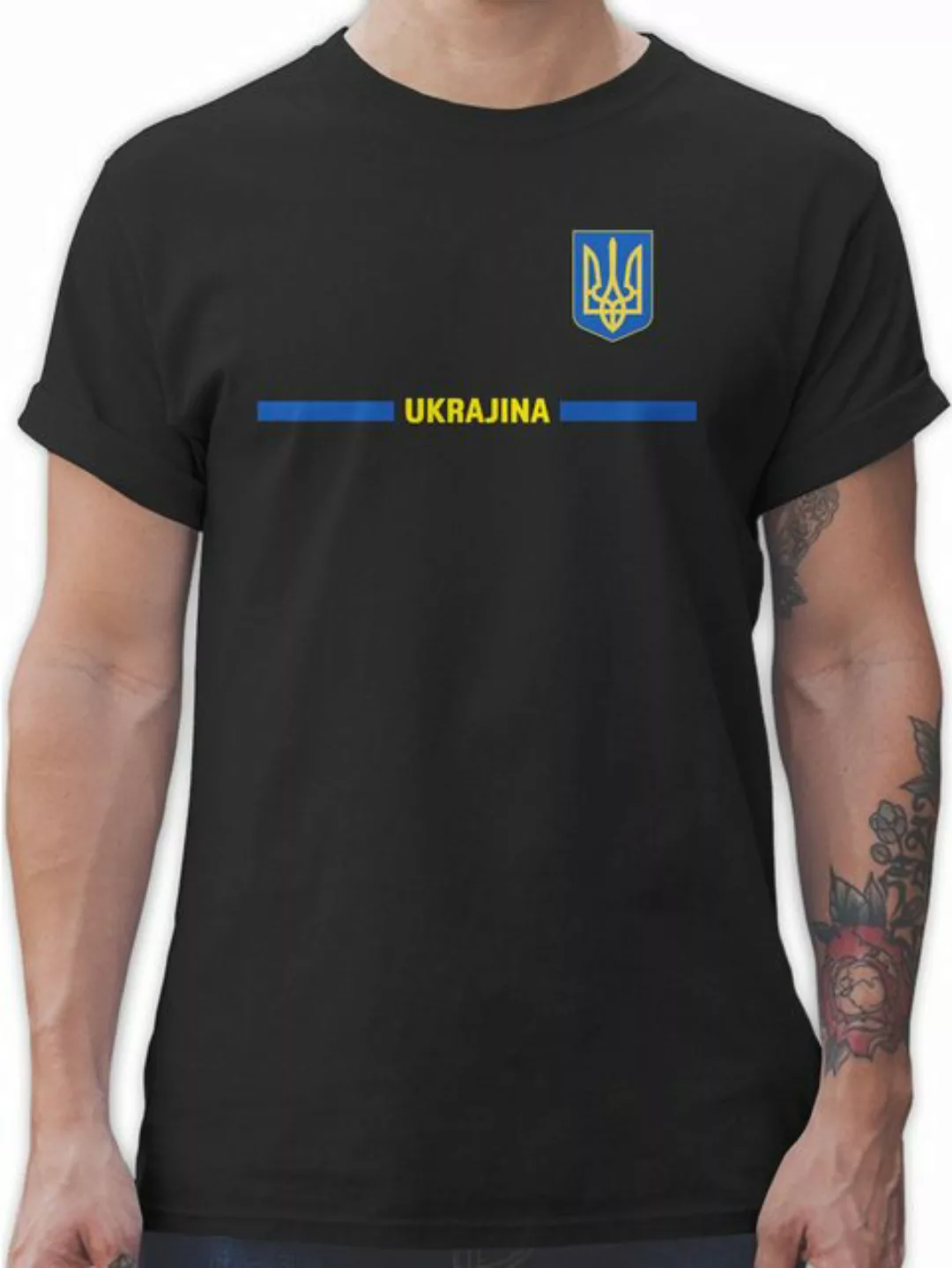 Shirtracer T-Shirt Ukraine Trikot Wappen, Україна mit Stolz, Ukrainisches F günstig online kaufen