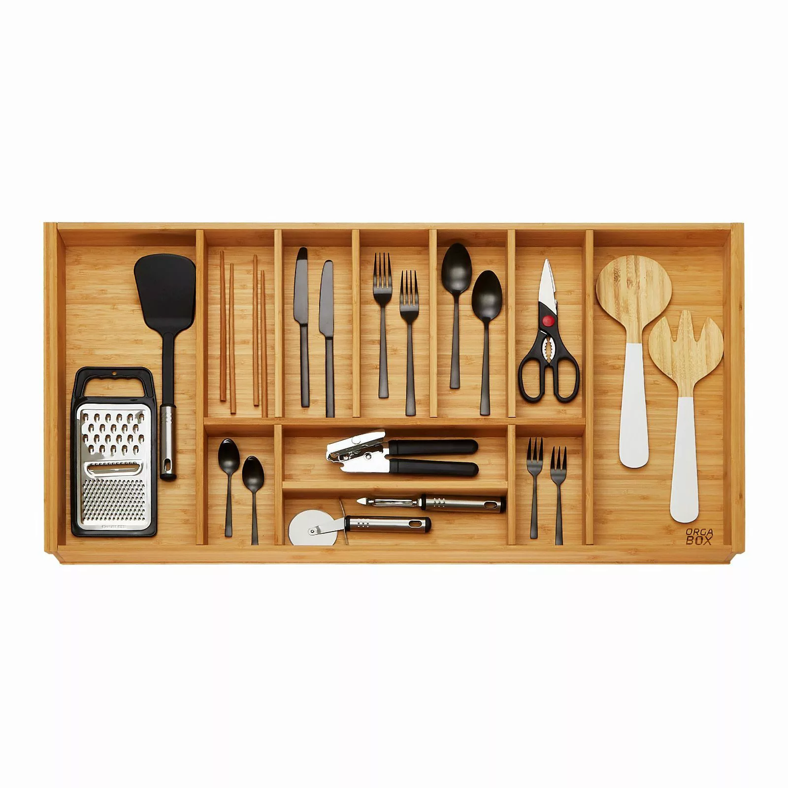 SO-TECH® Besteckeinsatz Bambus Besteckkasten ORGA-BOX 3 günstig online kaufen