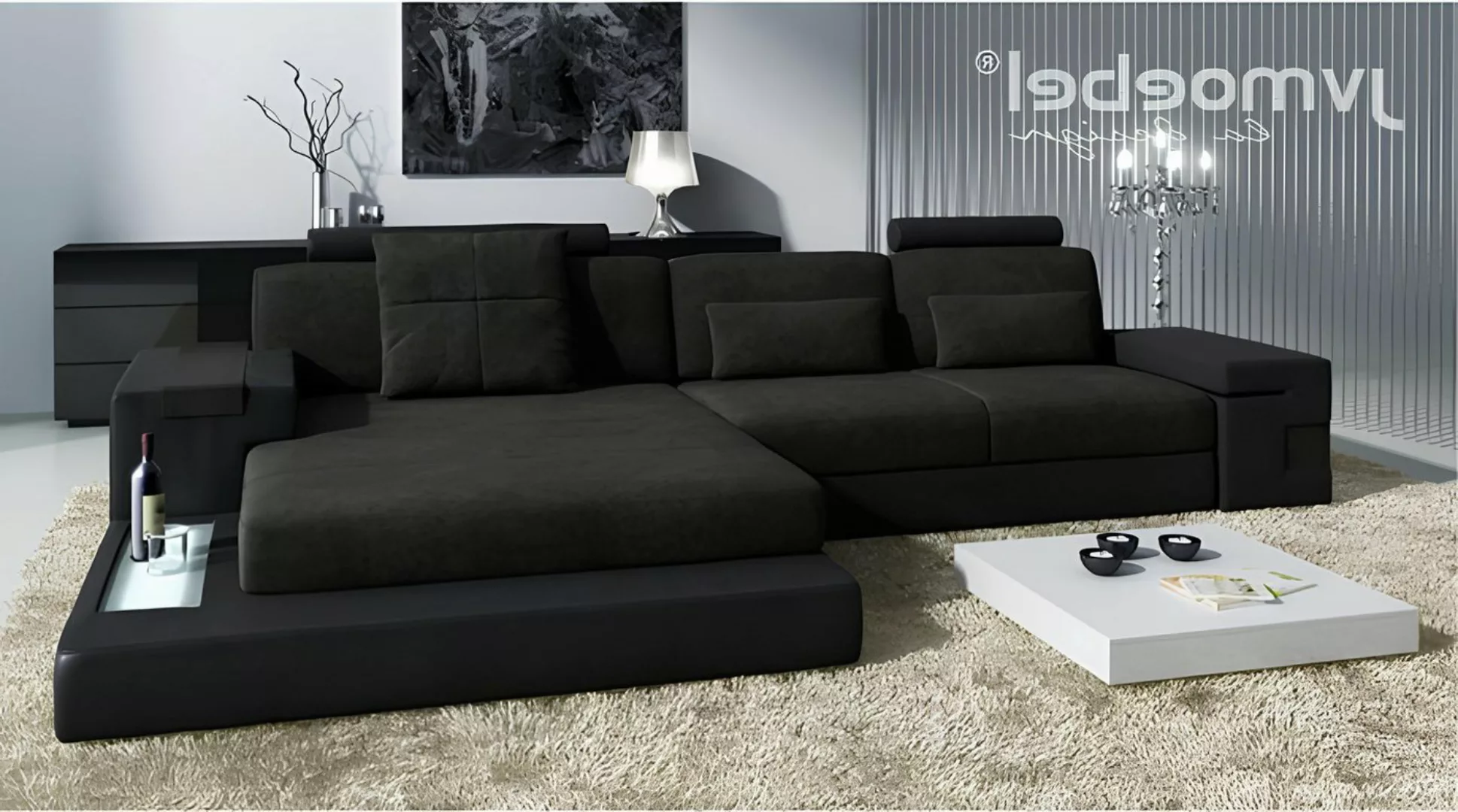 Xlmoebel Ecksofa L-förmiges Textil-Ecksofa Wohnlandschaft Esk - Stilvolle S günstig online kaufen