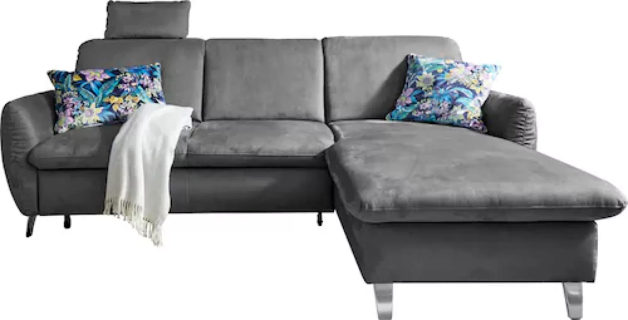 sit&more Ecksofa »Daytona L-Form«, mit Federkern, einer Kopfstütze und wahl günstig online kaufen