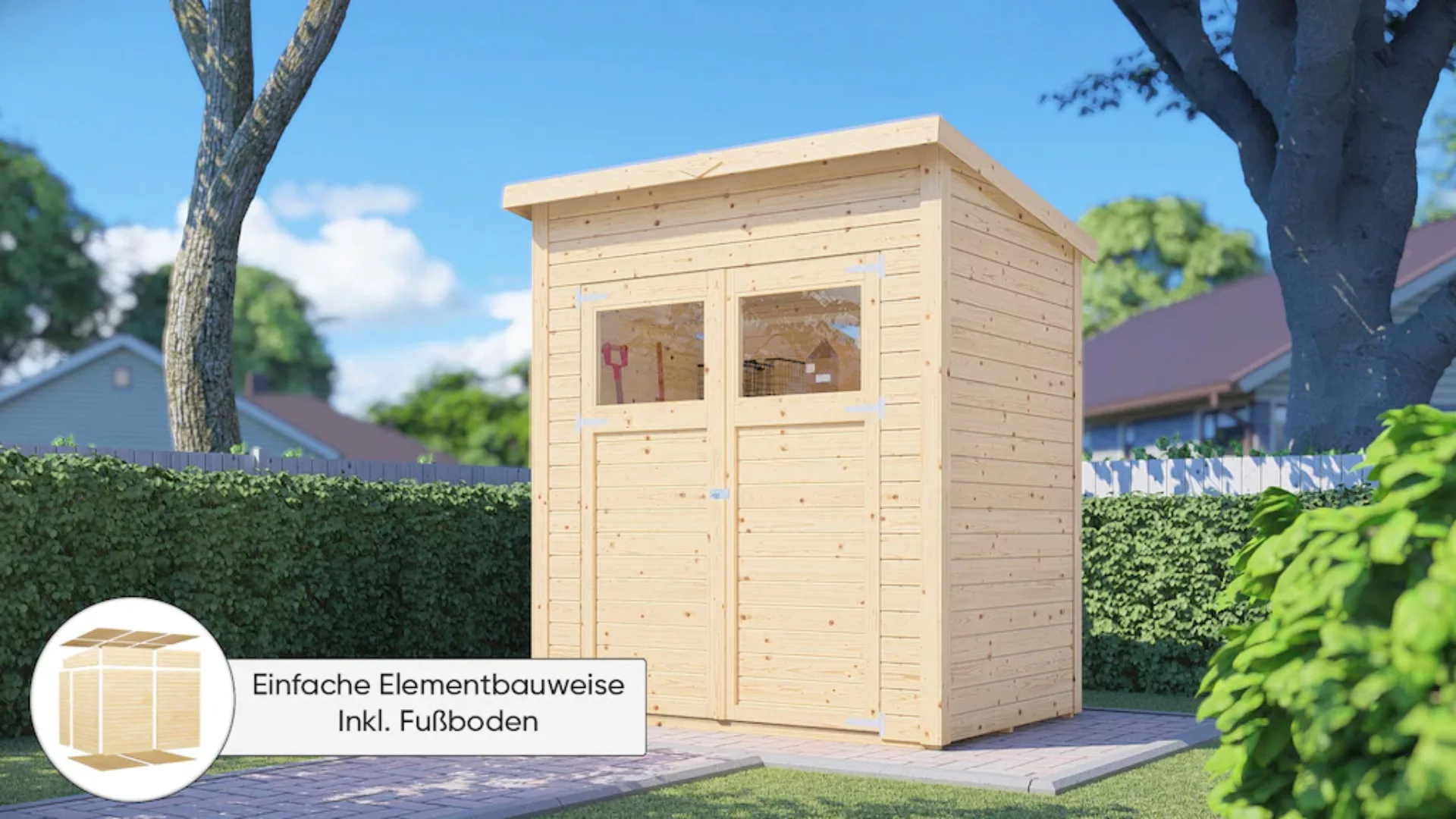 KONIFERA Gartenhaus "Amrum 1", Inklusive Fussboden günstig online kaufen