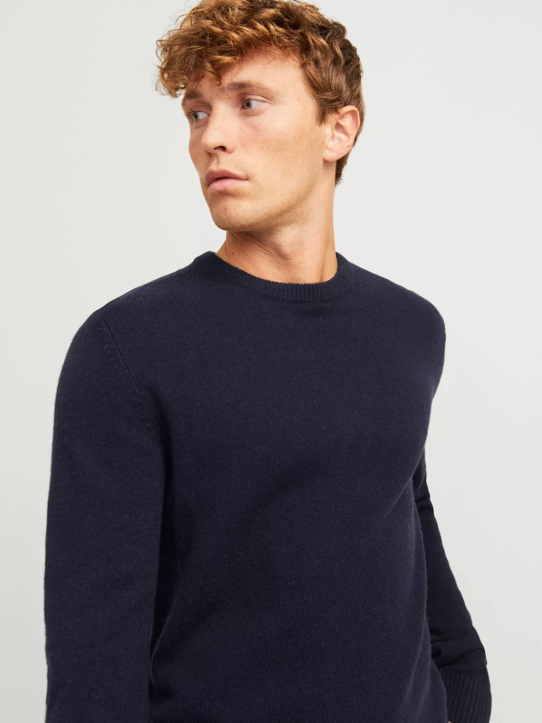 Jack & Jones Rundhalspullover JPRCCLAMBSWOOL KNIT CREW NECK LN günstig online kaufen