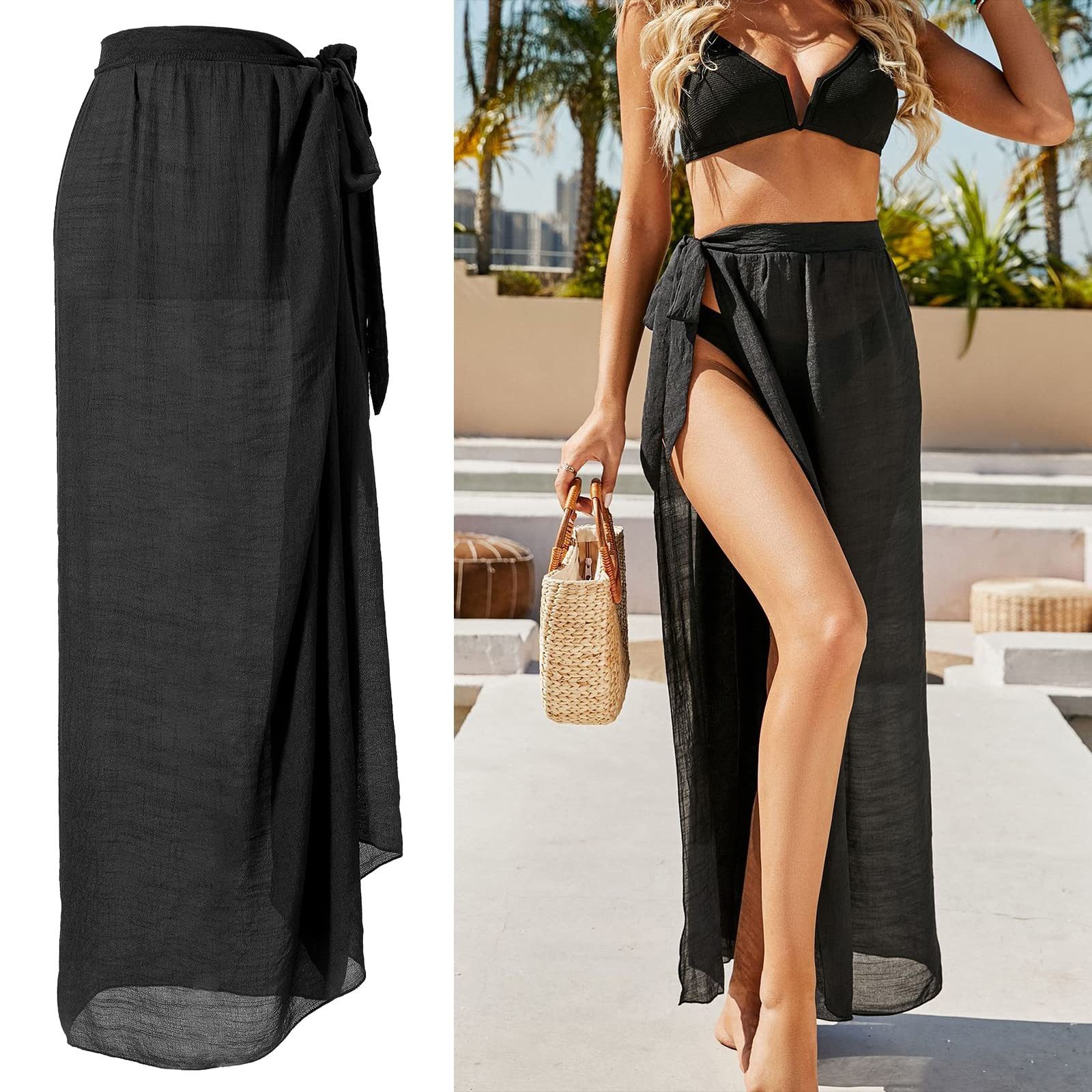 RWEUOQ Sommerrock Frauen langes Strandkleid Poncho, günstig online kaufen