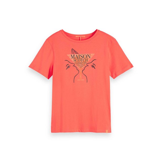 Maison Scotch T-Shirt Maison Scotch Damen T-Shirt Regular Fit Tee 156185 günstig online kaufen