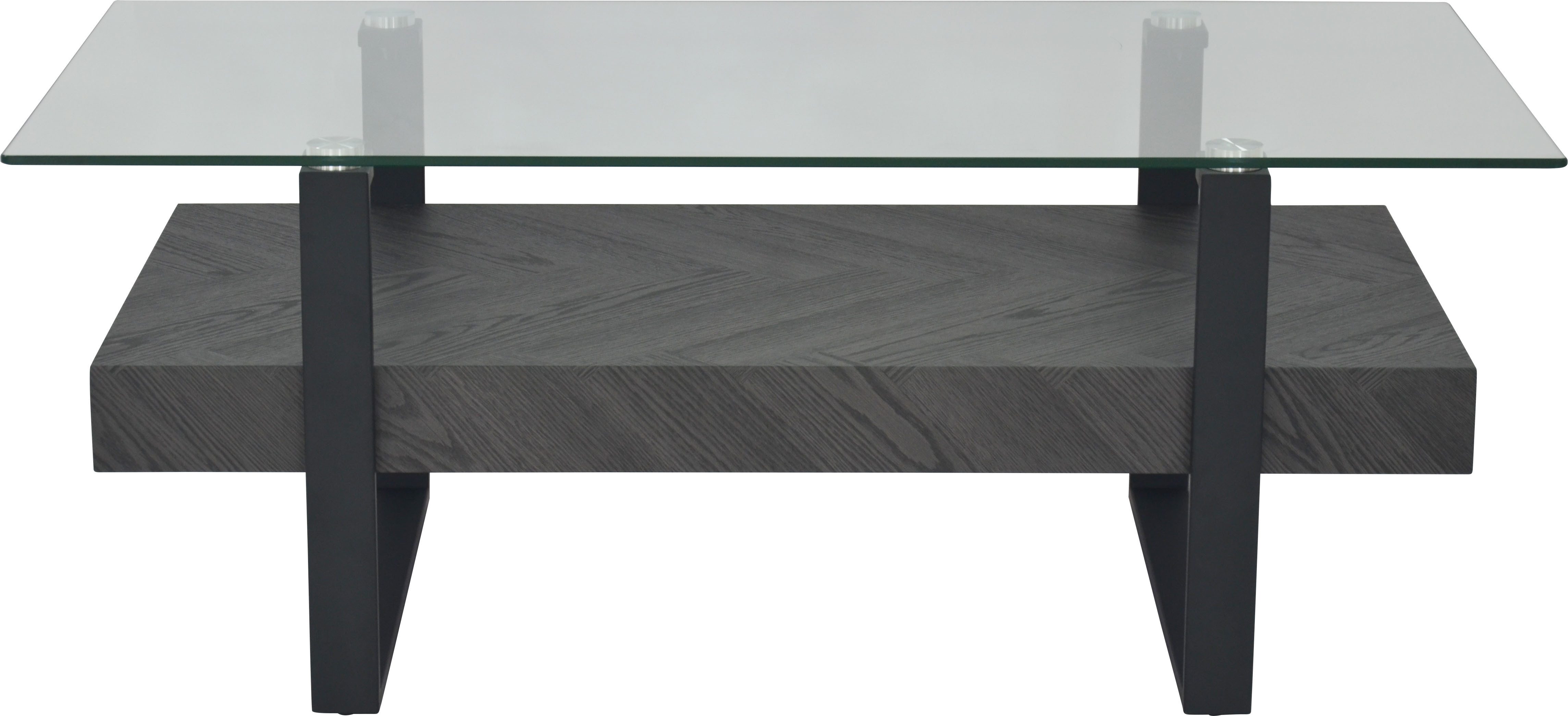 HELA Couchtisch "KONRAD", (1 St.), Couchtisch; Ablageboden; Glasplatte; Kuf günstig online kaufen