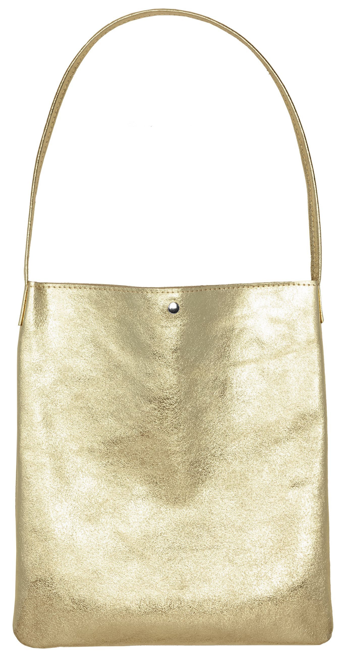 Caspar Schultertasche Mittelgroßer Leder Shopper Damen günstig online kaufen