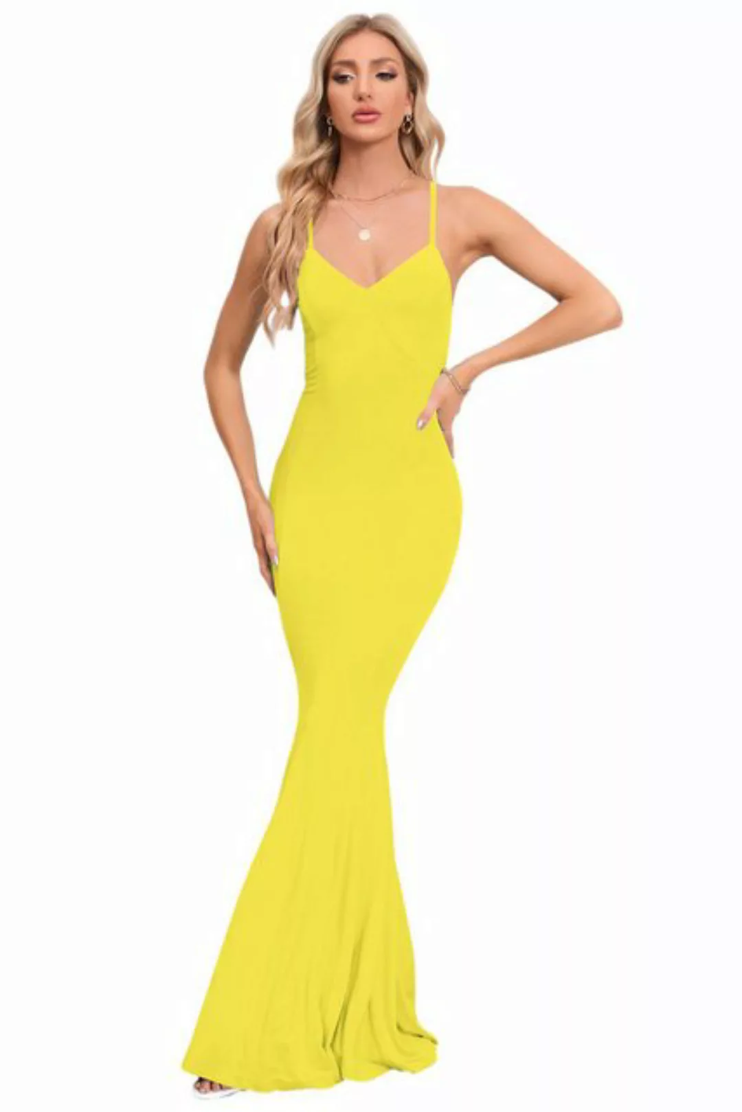 B.X Abendkleid Damen Slim-Fit Sommerkleid Schlinge Partykleid Strandkleid W günstig online kaufen
