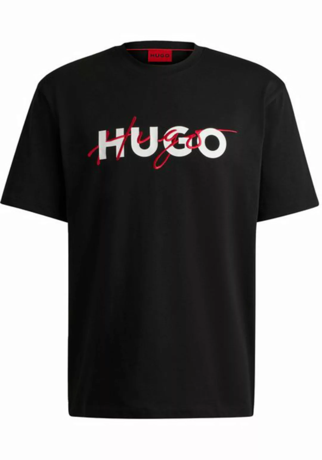 HUGO T-Shirt DAKAISHI Hugo Boss Herren Shirt Rundhals mit doppel Logo in St günstig online kaufen