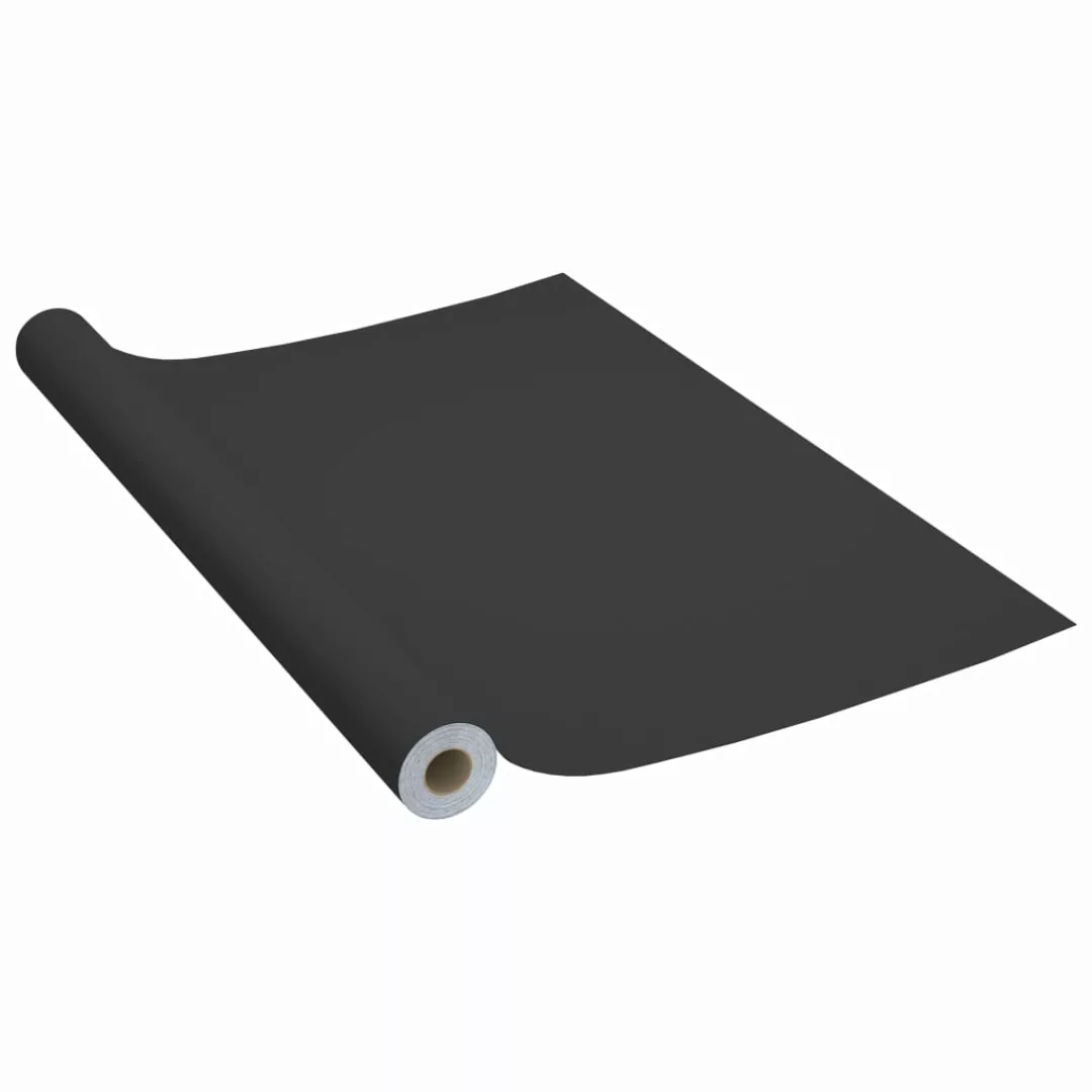 Selbstklebende Möbelfolie Schwarz 500 X 90 Cm Pvc günstig online kaufen