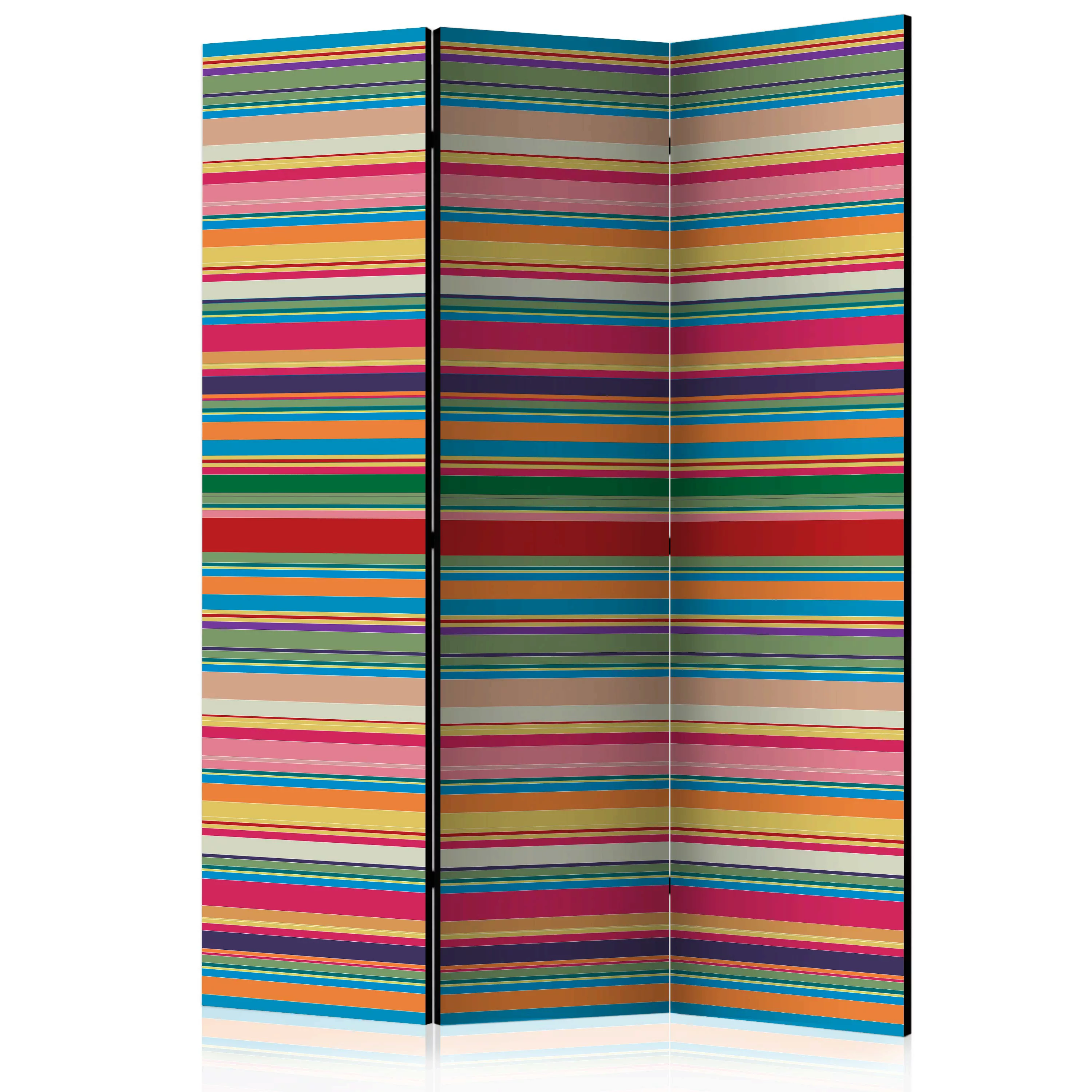 3-teiliges Paravent - Subdued Stripes [room Dividers] günstig online kaufen