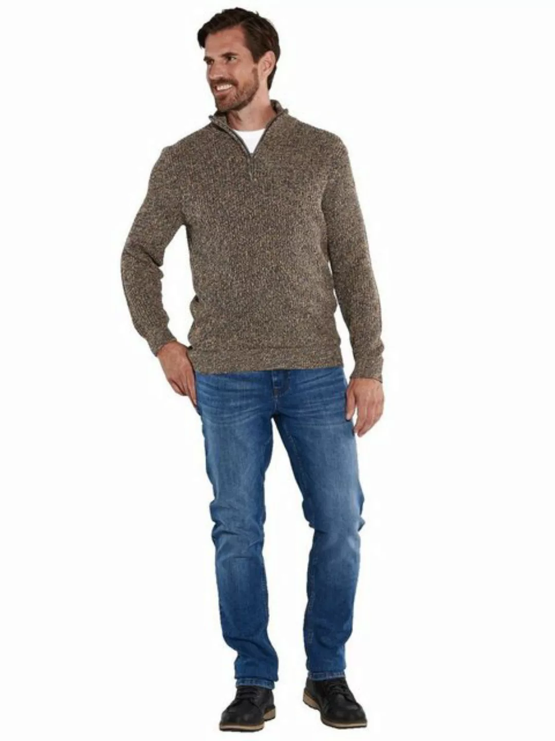 Engbers Stehkragenpullover Pullover mit Troyerkragen günstig online kaufen