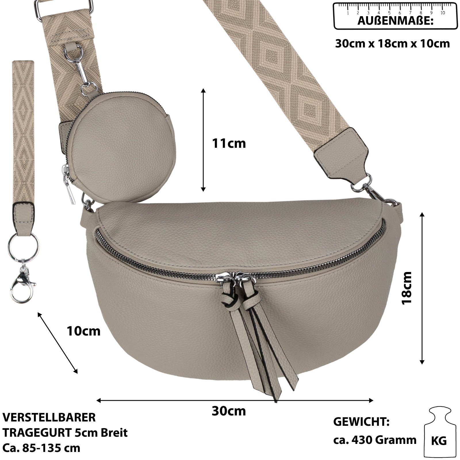 EAAKIE Gürteltasche Bauchtasche Umhängetasche Crossbody-Bag Kunstleder günstig online kaufen