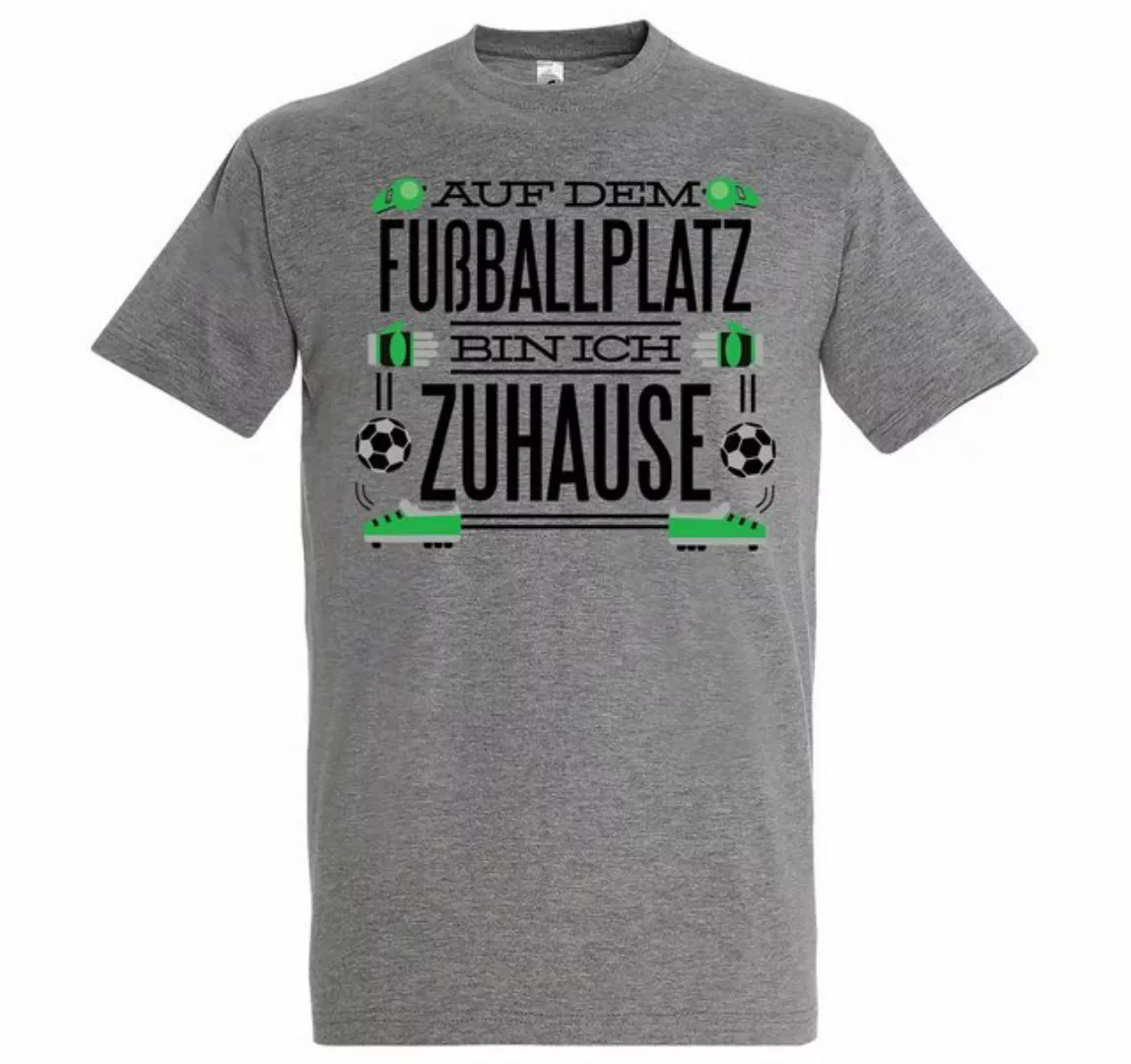 Youth Designz T-Shirt "Auf dem Fußballplatz bin ich Zuhause" Herren T-Shirt günstig online kaufen