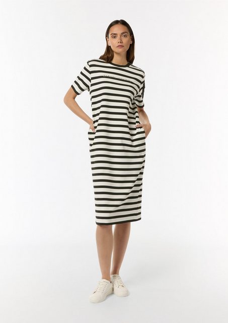 comma casual identity Maxikleid Midi-Kleid mit Streifenmuster günstig online kaufen