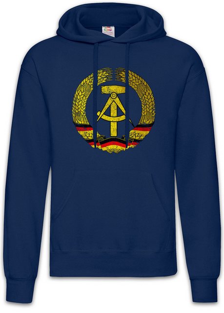 Urban Backwoods Hoodie DDR Symbol Herren Hoodie Ostzone Fahne Wappen Hammer günstig online kaufen