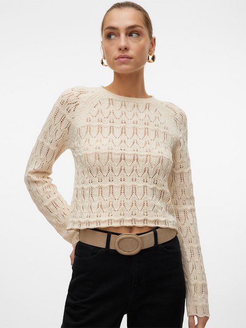 Vero Moda Strickpullover VMNEWFABIENNE LS O-NECK PULLOVER NOOS günstig online kaufen