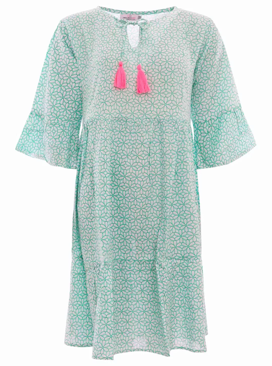 Zwillingsherz Sommerkleid mit floralem Print günstig online kaufen